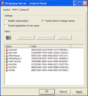 Control Panel - Users page
